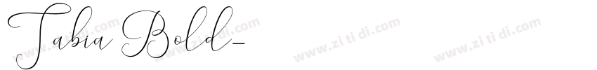 Tabia Bold字体转换